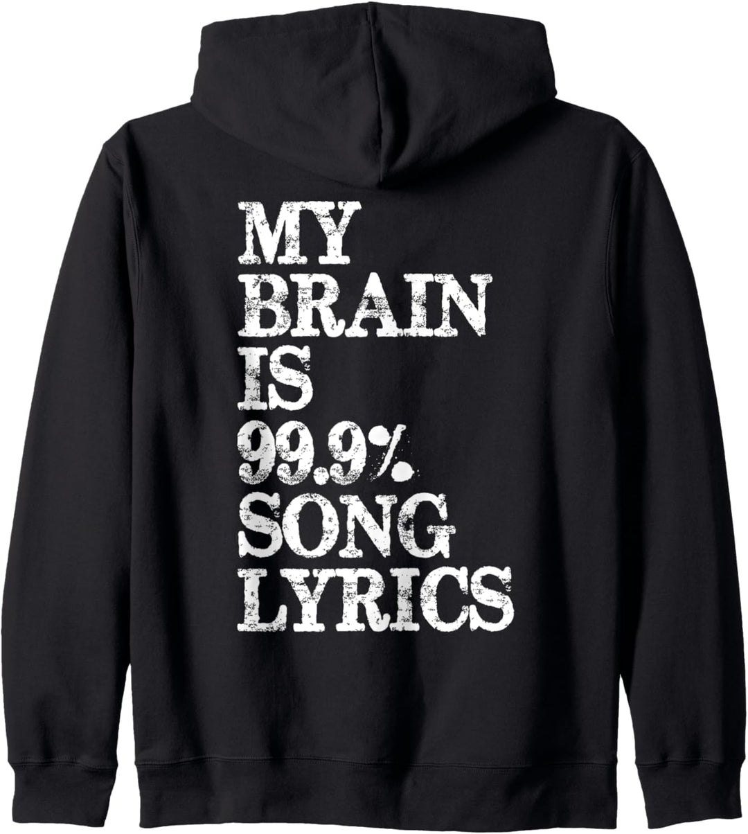 Music Lover Gifts - My Brain is 99% Songtext Lustiger Sänger Kapuzenjacke