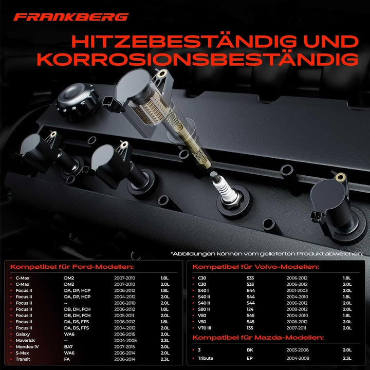 4x Zündspule für C-Max DM2 Focus II DA_ Galaxy WA6 Maverick Mondeo IV BA7 S-Max WA6 Tribute EP 3 BK