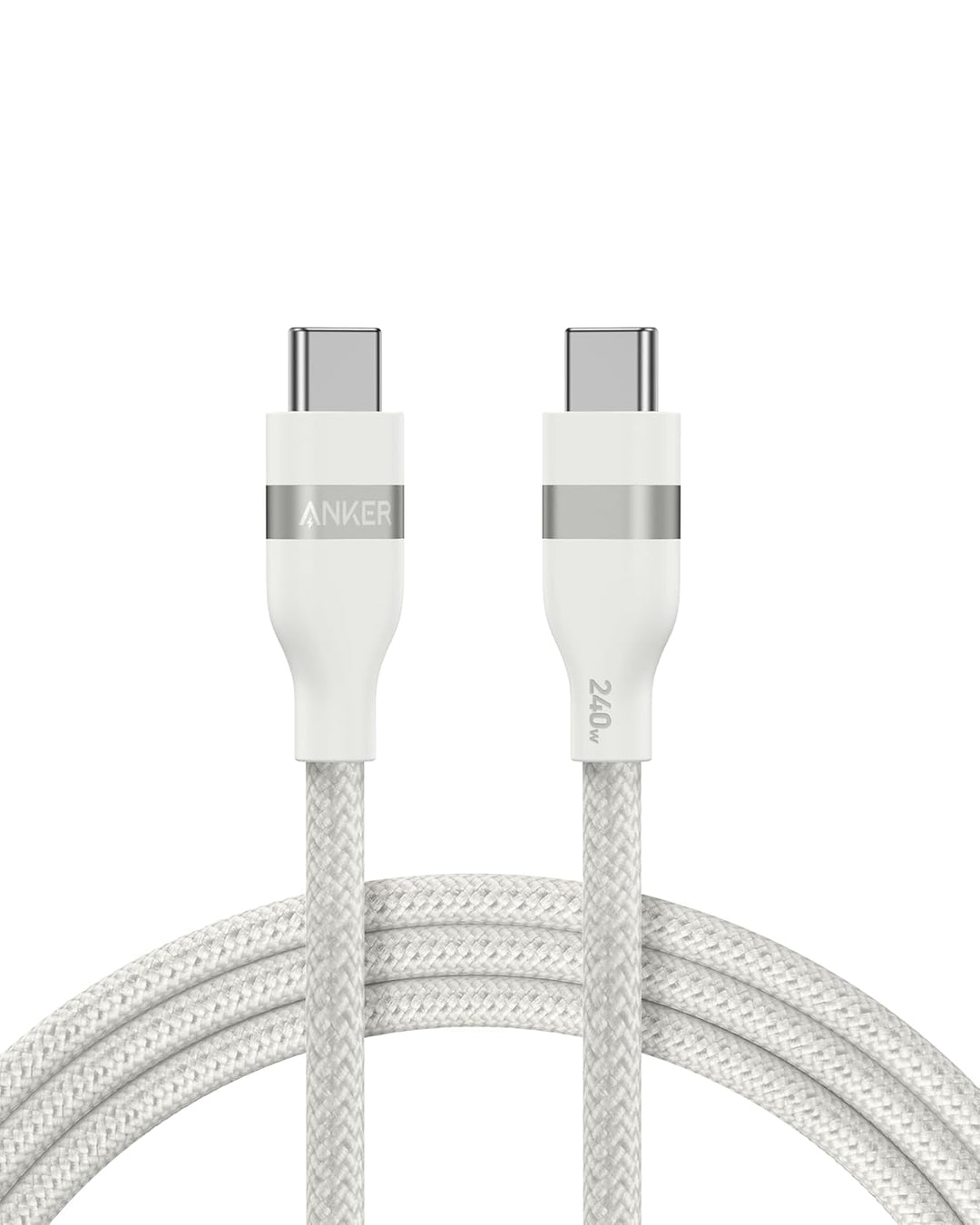 Anker Nano USB C auf USB C Kabel, 240W 1,8m flexibel farbig geflochten, USB C Schnellladekabel Typ C