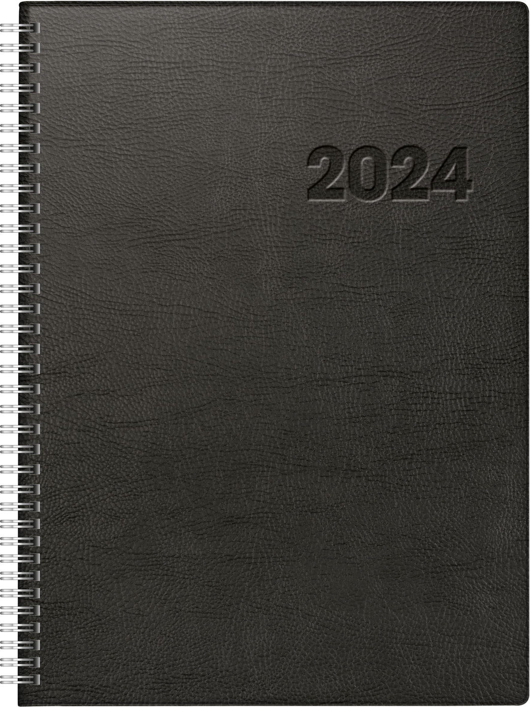 rido/idé Tageskalender Modell Conform 2024 1 Seite = 1 Tag Blattgrösse 21 x 29,1 cm schwarz