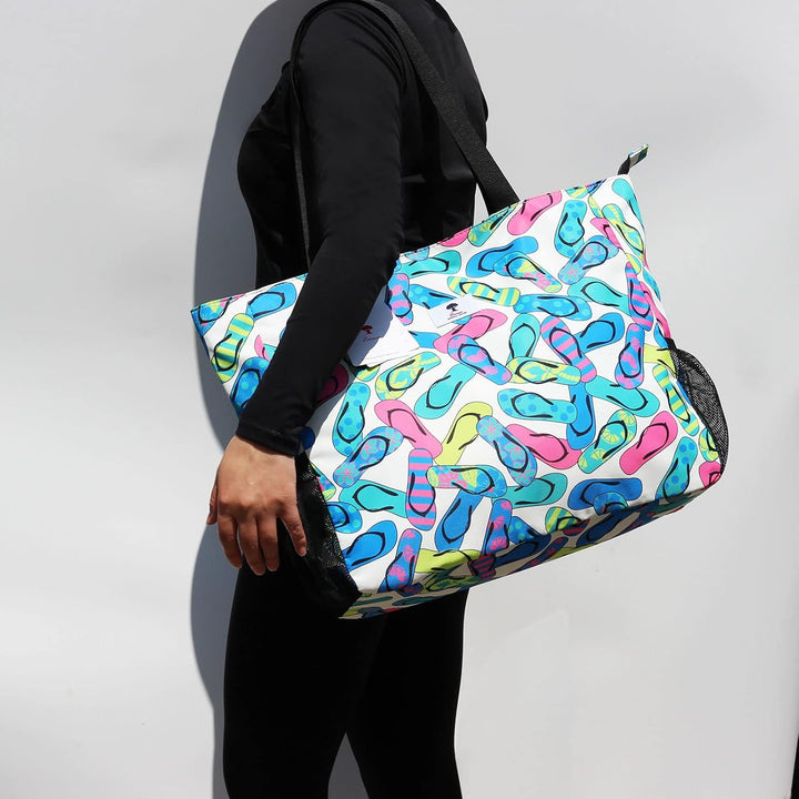 Grosse Strandtasche, wasserabweisend, leicht, 50,8 cm, für Damen, für Fitnessstudio, Strand, Reisen,
