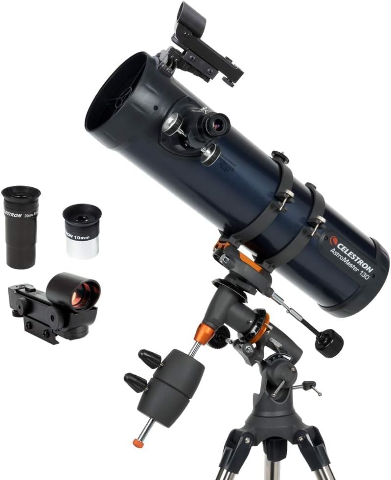 Celestron Astromaster 130EQ & 94119-A 1,25'' Mondfilter AstroMaster 130EQ Reflektor Bundle mit 1,25'