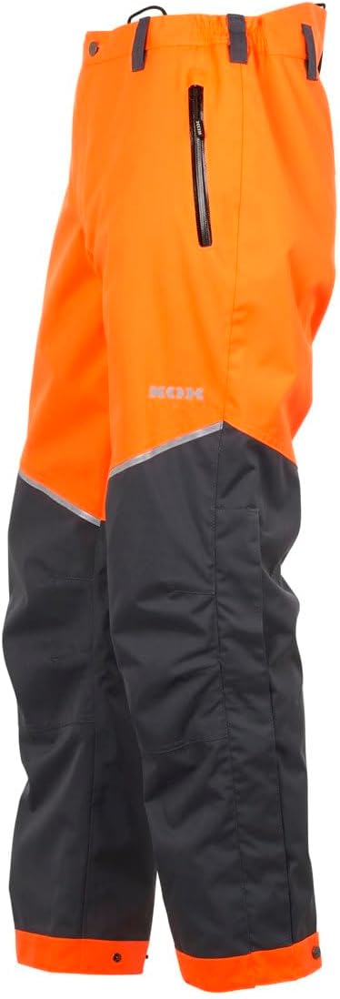 KOX Regenhose wasserdicht/Outdoorhose Aquatex 2.0 Orange/Grau Grösse 62/64 S Orange-grau, S Orange-g