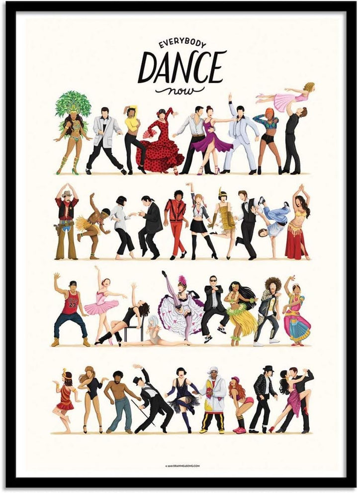 Wall Editions Art-Poster - Everybody Dance Now - Nour Tohme