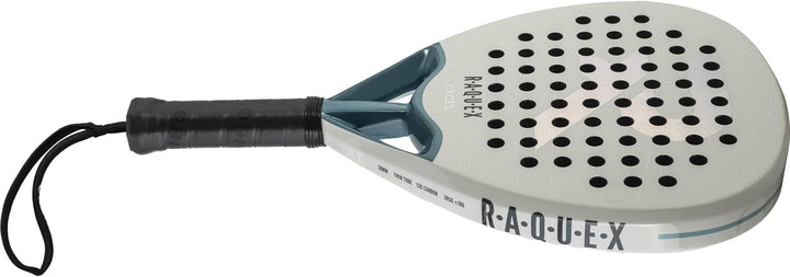 Raquex Excel Padelschläger – für fortgeschrittene Anfänger/Fortgeschrittene – 12K-Carbonrahmen, reak