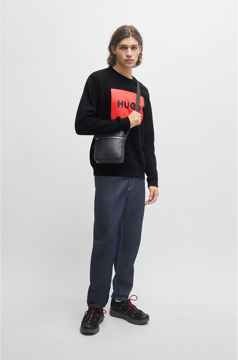 HUGO Herren Sweatshirt S Black001, S Black001