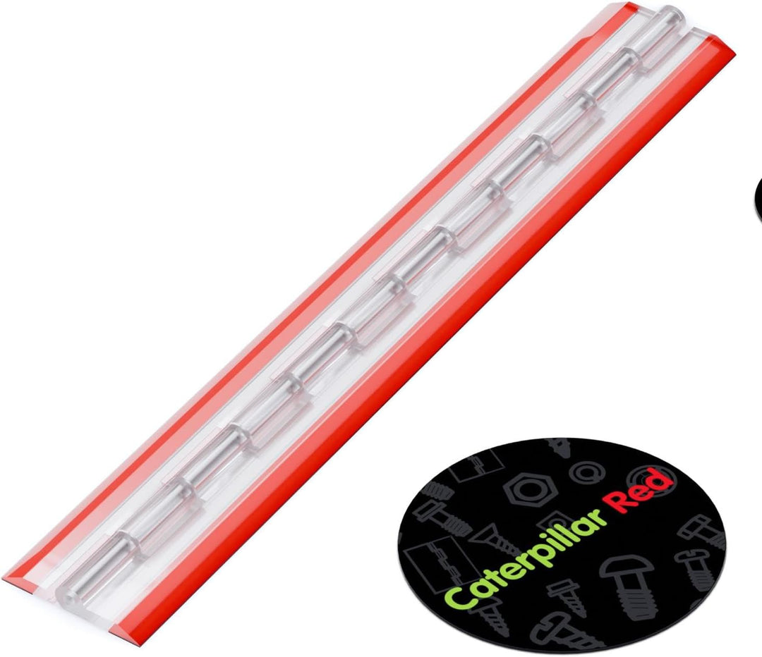 4x Acryl-Scharnier - Kein Klebstoff erforderlich. Selbstklebendes Scharnier. Transparenter klarer Ac