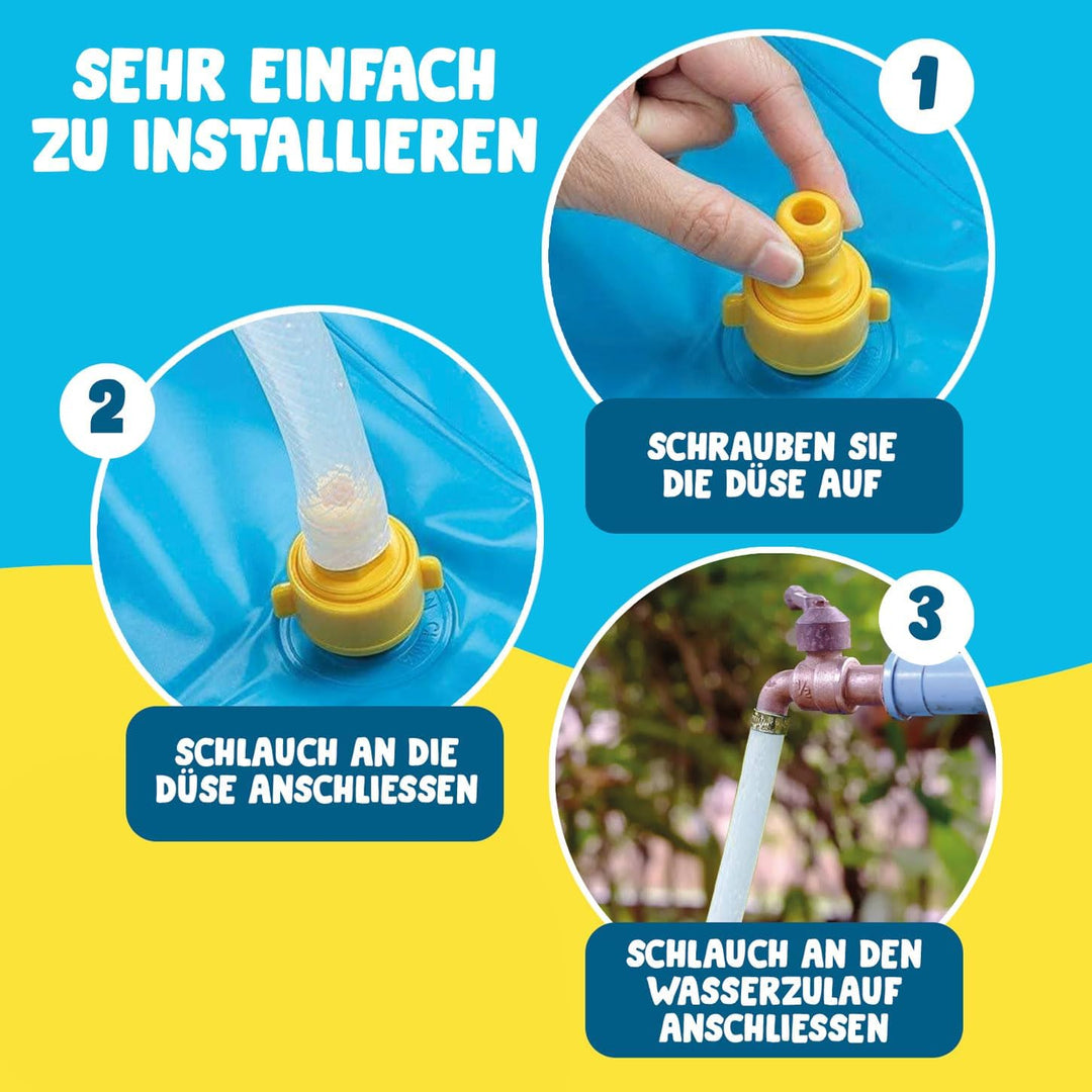 Super Splash® | Kinder Wasserspielgeräte | Pool mit Wasserdüsen | Kinder-Teppichspielzeug für drauss