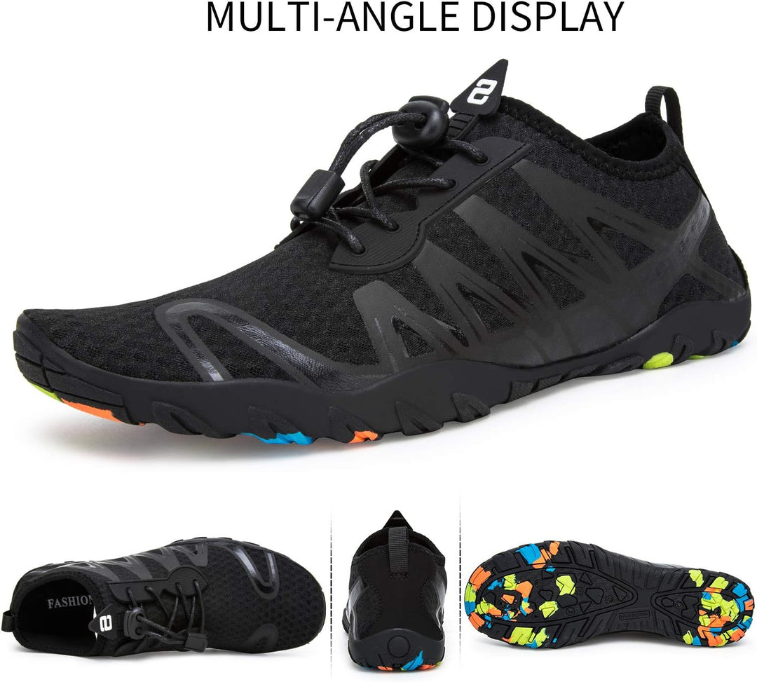 Strandschuhe Damen Herren Wasserschuhe Badeschuhe Unisex Atmungsaktiv Leicht Barfussschuhe rutschfes