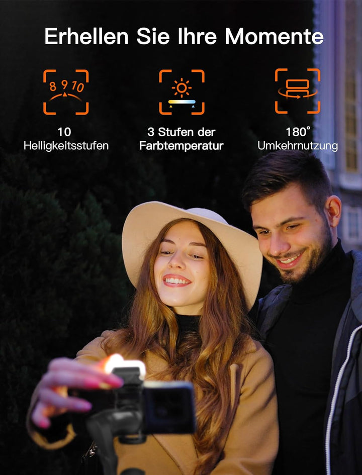 hohem iSteady XE Kit Gimbal für Smartphone, 3-Achsen Stabilisator für iPhone & Android mit Magnetisc