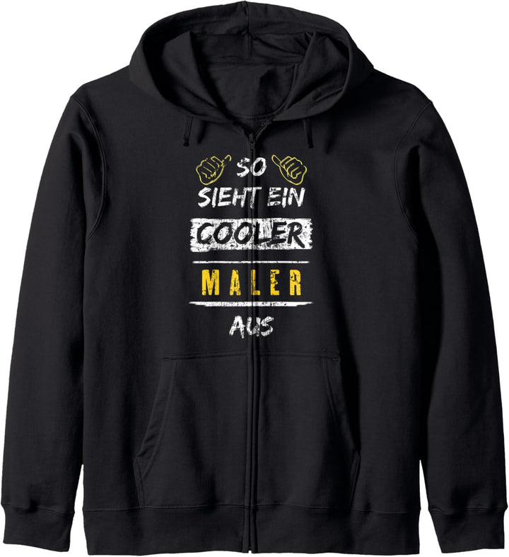 So Sieht Ein Cooler Maler Aus Arbeitsshirt Männer Kapuzenjacke