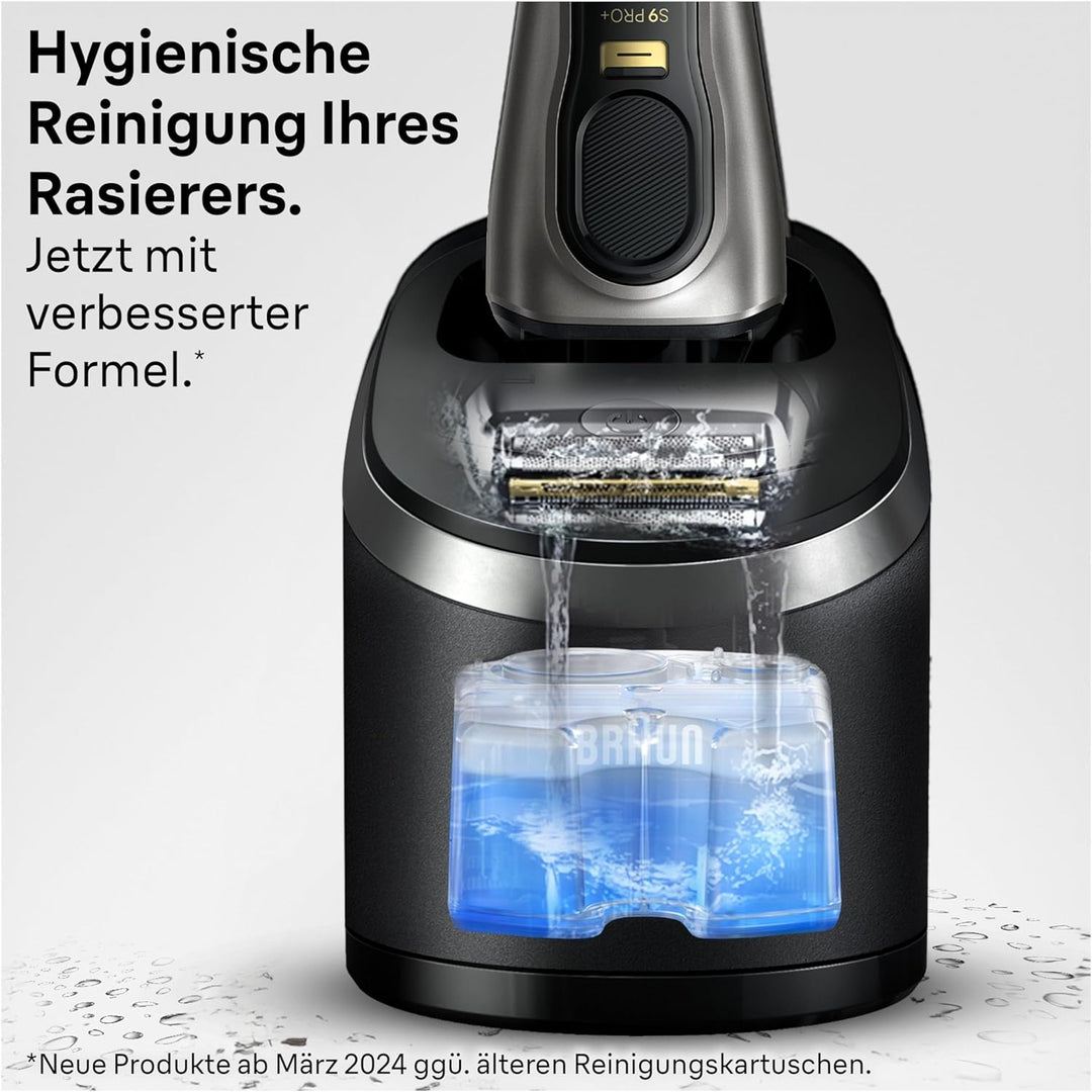 Braun 3-in-1 ShaverCare Reinigungskartuschen für Reinigungsstationen – ORIGINAL Kartuschen – Reinigt