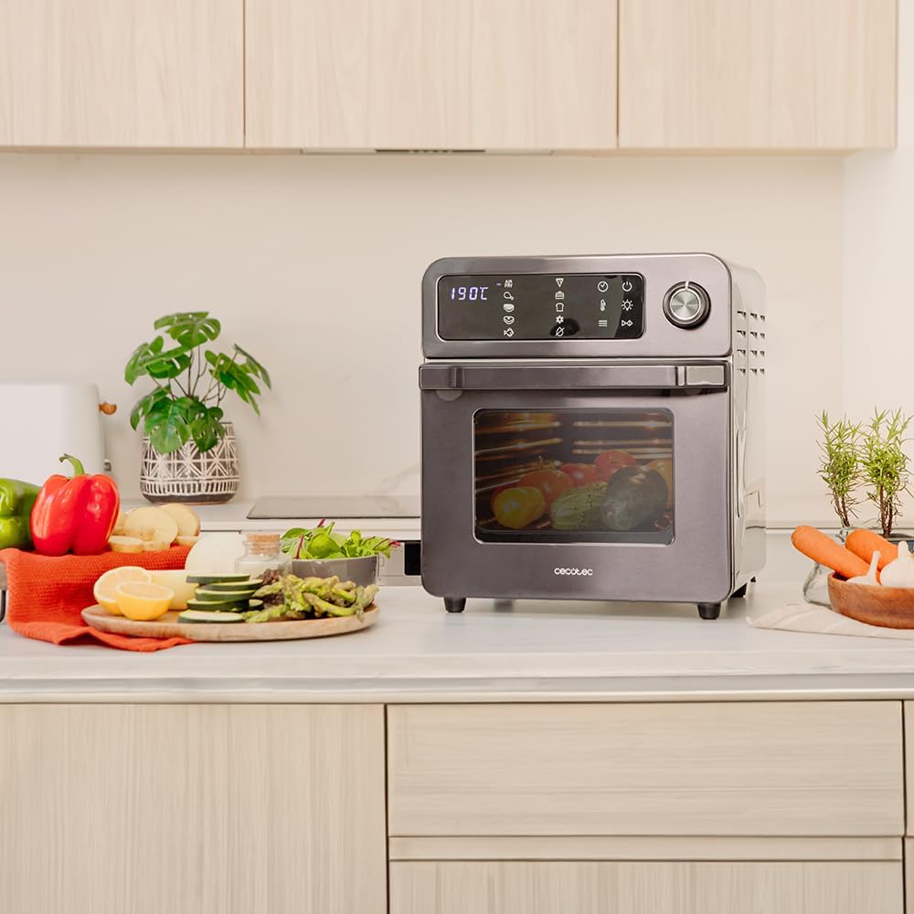 Cecotec Backofen-Fritteuse Bake&Fry 1500 Touch. 15 Liter, 1700 W, Gesündere Ergebnisse, Touchscreen,