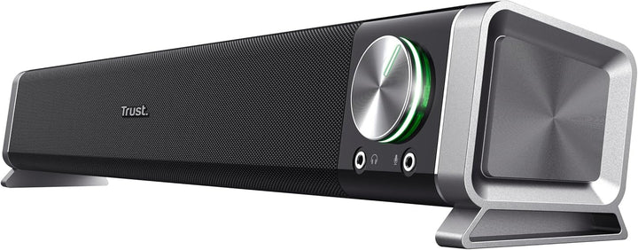 Trust Asto Soundbar 12 W Spitzenleistung (6 W RMS), PC Lautsprecher, USB Betrieb, 3,5 mm AUX Anschlu