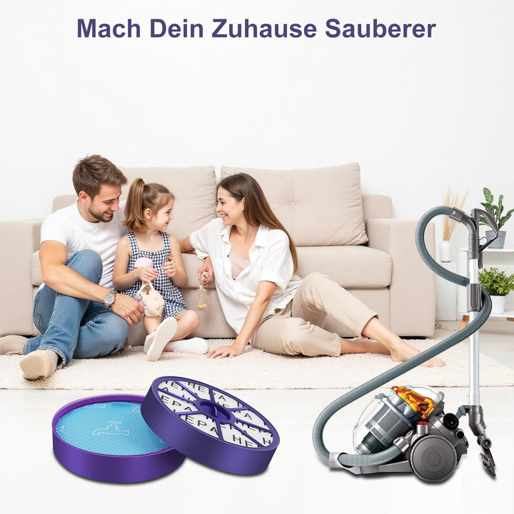 2 Set Ersatzfilter für Dyson DC19 DC20 DC21 DC29 Staubsauger with Vorfilter and HEPA-Nachfilter Stau