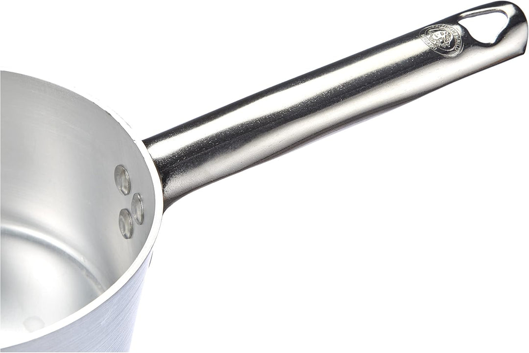 Pentole Agnelli ALMA10514 Professionelle Aluminiumpfannen 3 mm, hoher Auflauf mit Griff, 1,5 l 14 cm