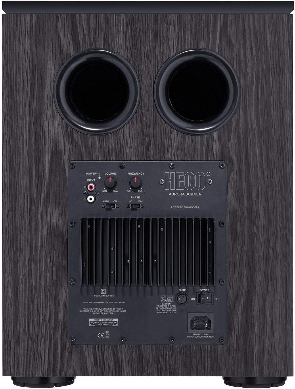 Heco Aurora Sub 30A, Aktiver Bassreflex-Subwoofer