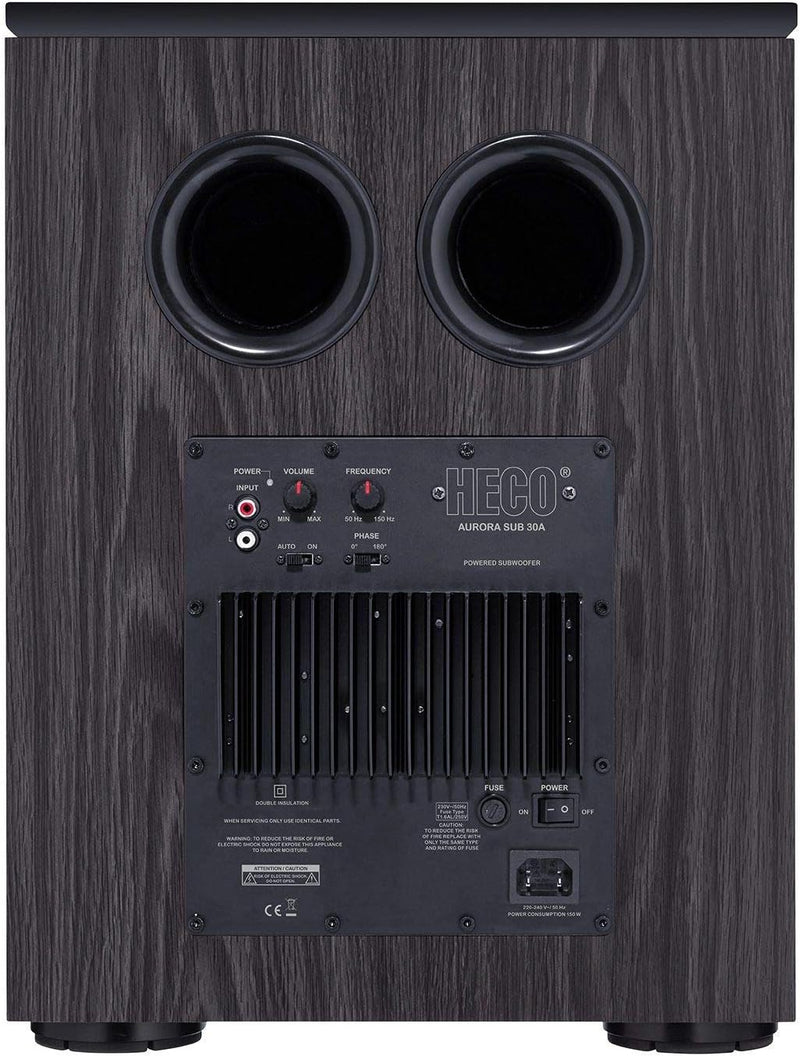Heco Aurora Sub 30A, Aktiver Bassreflex-Subwoofer