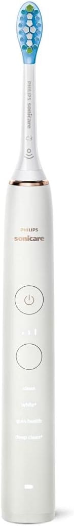 Philips Sonicare Diamond Clean 9000 Zahnbürste Rose Gold Elektrische Zahnbürste Weis 1 stück (1er Pa