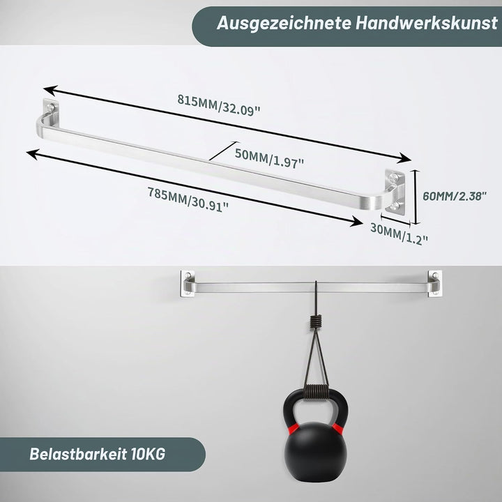Mooche Handtuchhalter, Wandmontage, 81.5 cm, SUS304 Edelstahl, Einzelhandtuchstange für Badezimmer,