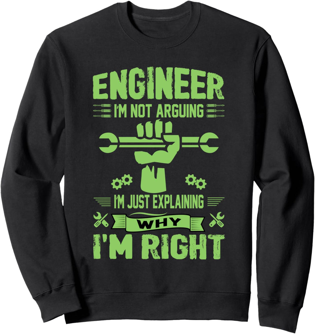 Lustige Elektroingenieur im richtigen Witz Geschenk Sweatshirt