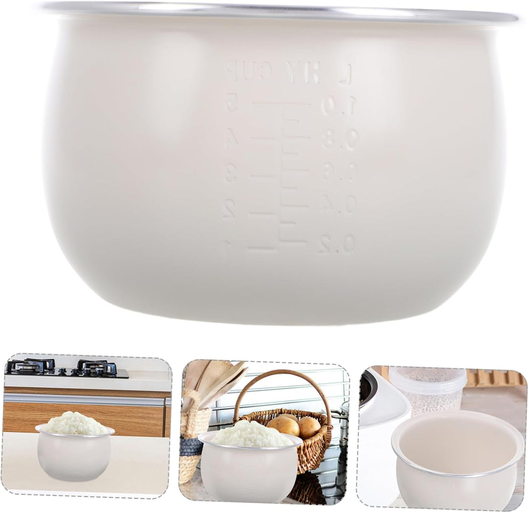 Reiskocher Innentopf Keramik Glasiert 2l Halbkugel Design Für Gleichmässige Wärmeverteilung Vielseit