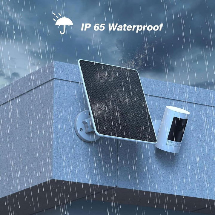 Solarpanel-Ladegerät für Ring Spotlight Cam und Ring Stick Up Cam, IP65 Wasserdichtes Solarpanel mit