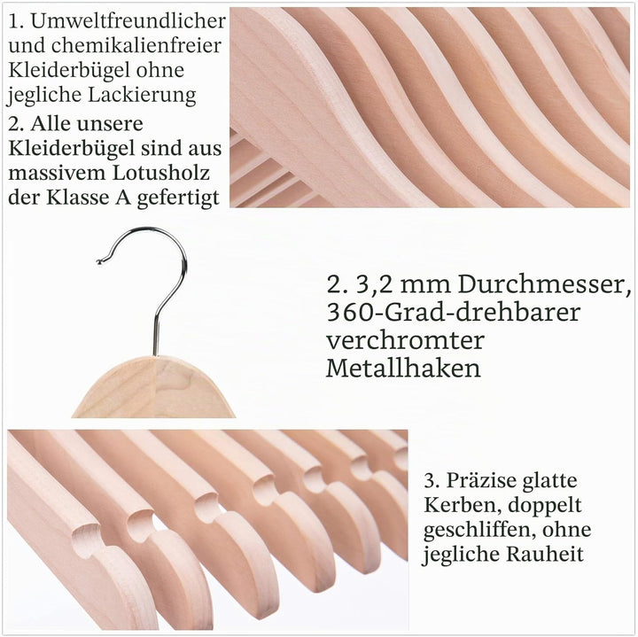 32cm Unfinished Natural Eco Wooden Kinder Baby Kinder Kleinkind Kleiderbügel Mäntel Kleidung Hemden