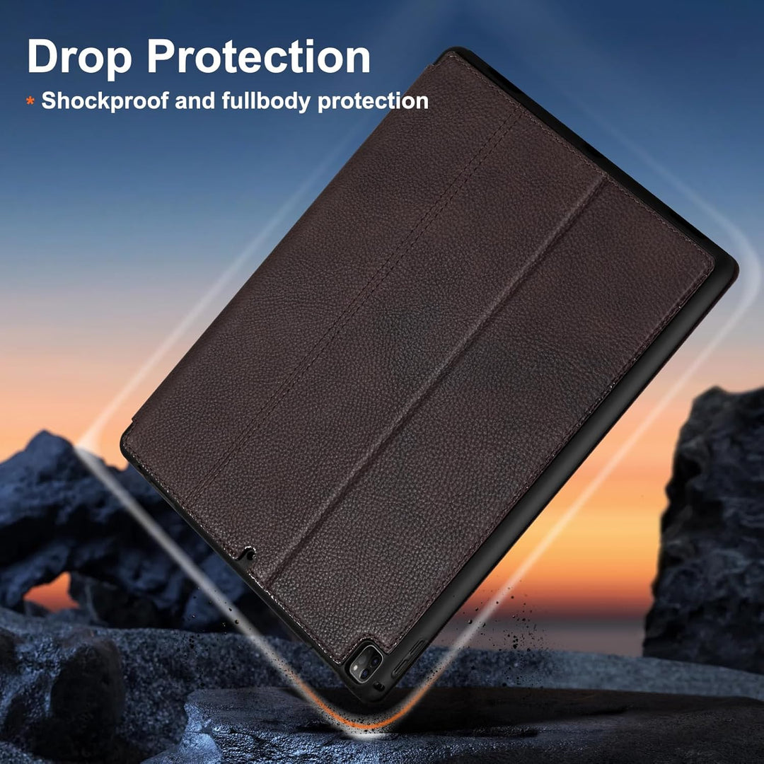 Gexmil Leder Hülle für iPad Pro 11 Zoll 4./3./2./1. Generation 2022/2021/2020/2018 Echt Leder Cover