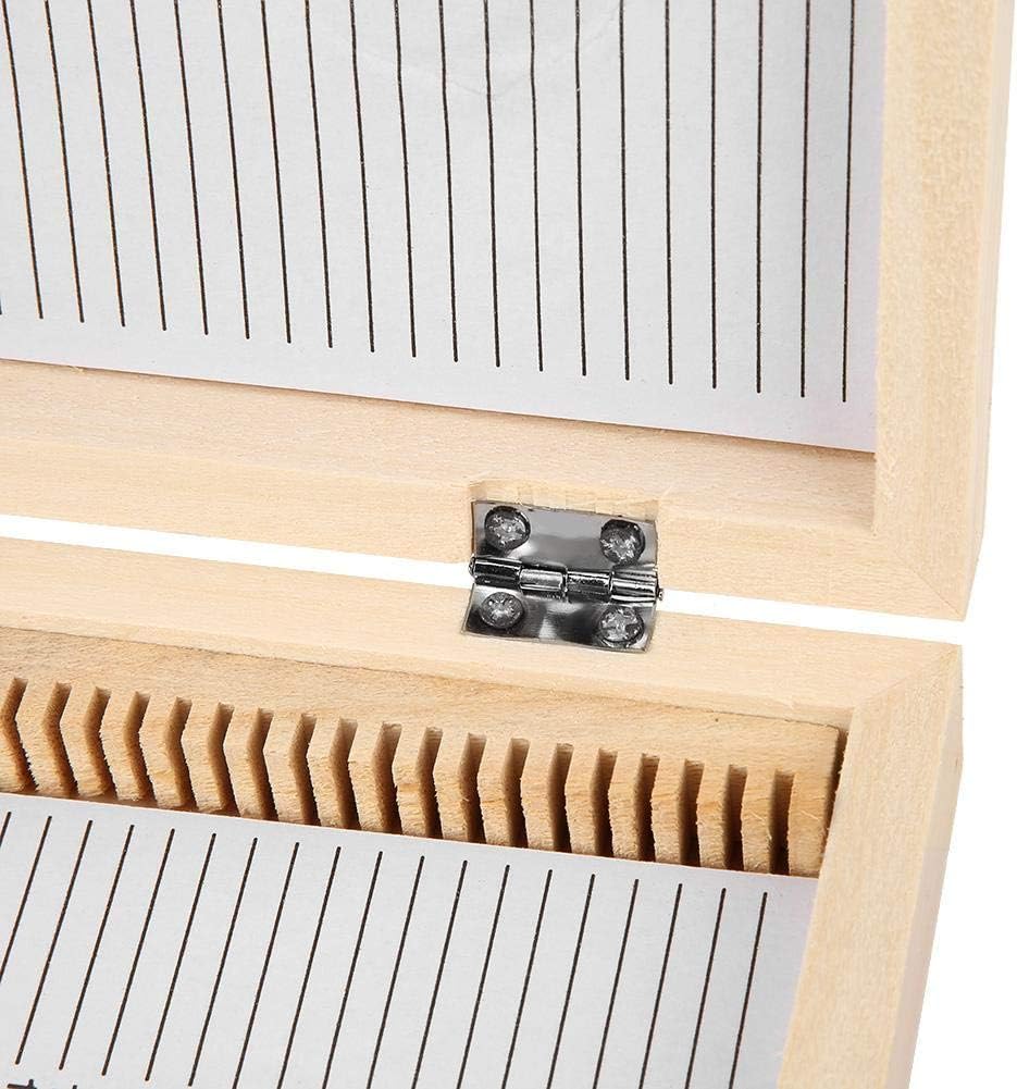 Objektträger, Holzkiste mit Schlossaufbewahrung für Laborglas Vorbereitete Aufbewahrungswerkzeuge fü