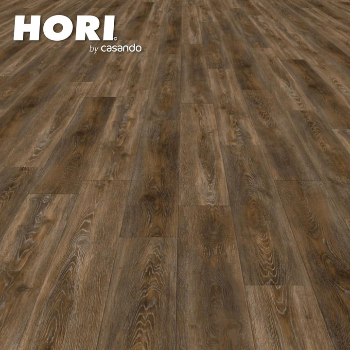 HORI Klick Hartvinylboden aus hochwertigem SPC ohne PVC, Cairns, natürliche Landhausdiele, 1,768 m²,