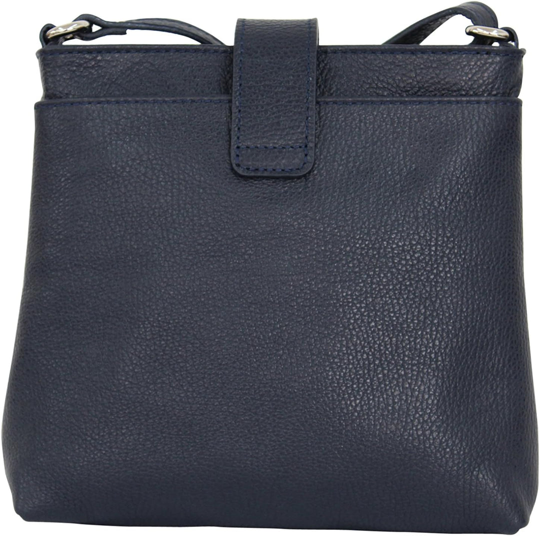 AMBRA Moda Damen echt Ledertasche Handtasche Schultertasche Umhängtasche Citybag Girl Crossover GL00