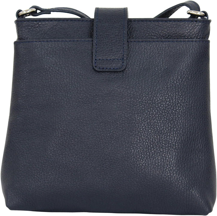 AMBRA Moda Damen echt Ledertasche Handtasche Schultertasche Umhängtasche Citybag Girl Crossover GL00