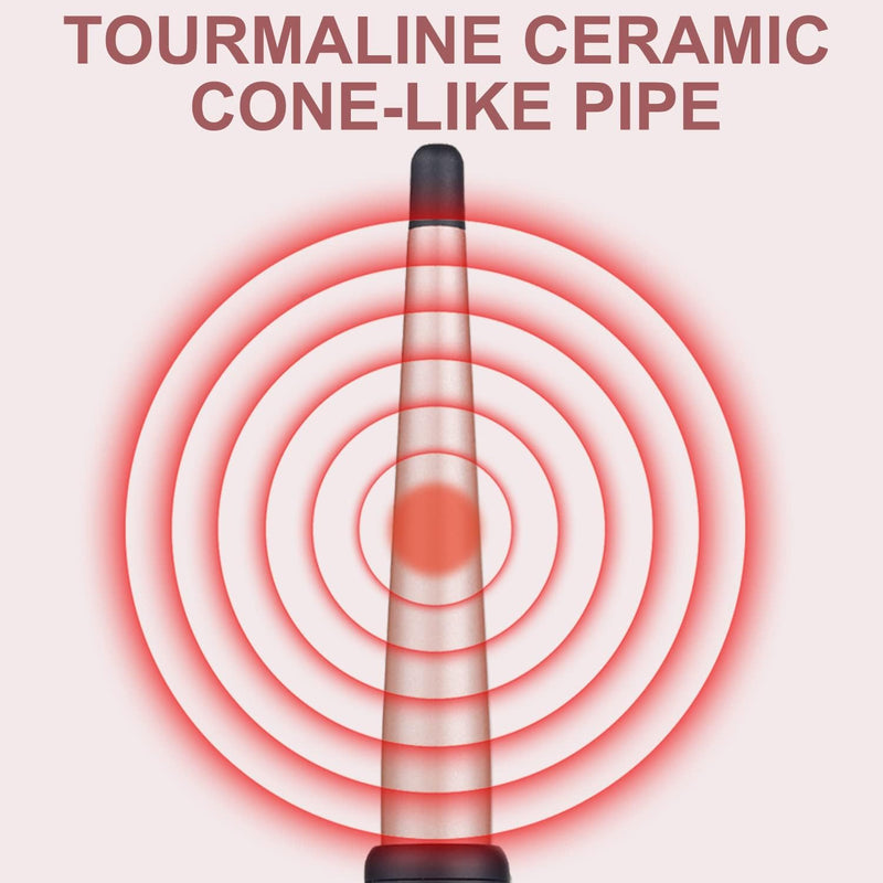 Lockenstab, JAETON 13-25mm kegelförmiger Lockenstäbe mit Keramik-Turmalin-Beschichtung für Natürlich