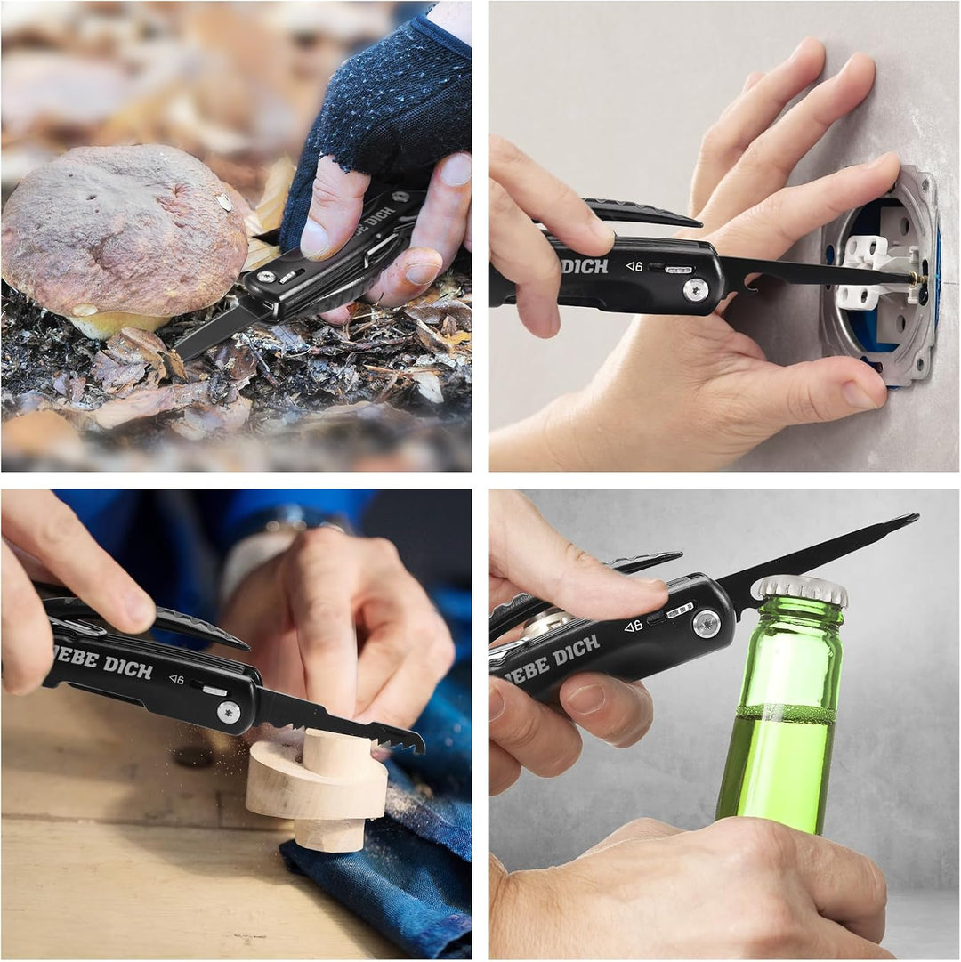 BIIB Geschenk Valentinstag für Ihn, 12 in 1 Multitool Gadgets für Männergeschenke, Valentinstag Gesc