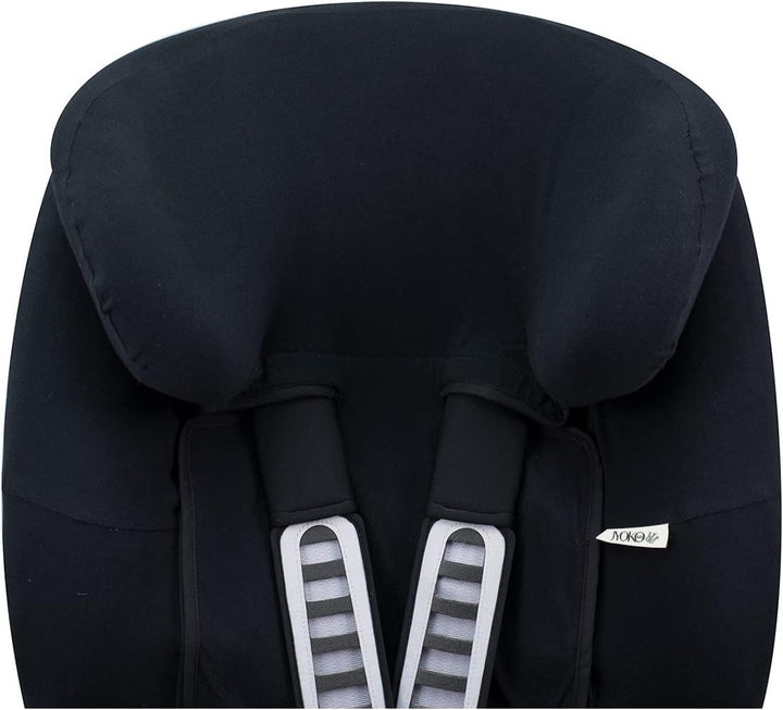 JYOKO KIDS Bezug für Autositz kompatibel mit Romer Advansafix, Evolva IV M, aus Baumwolle (BLACK SER