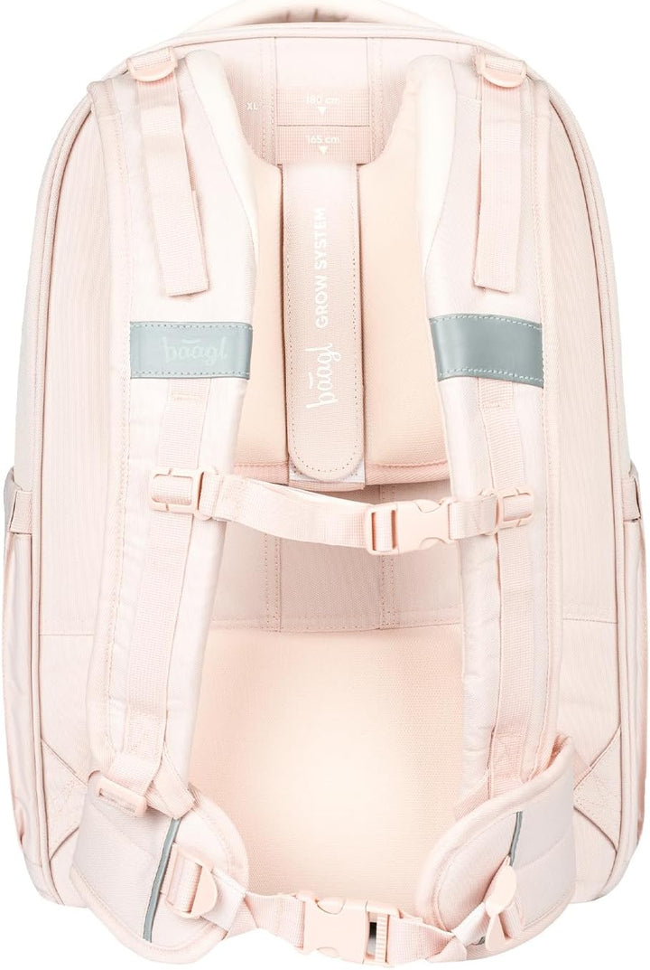 Baagl Schulrucksack Set Jungen Mädchen Teenager 3 Teilig, Skateboard Rucksack Skate MAX, Schultasche