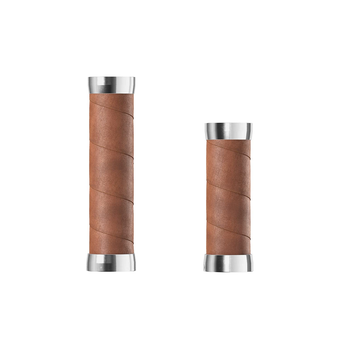Brooks Slender Leather Grips (100 + 130 mm) – Dark Tan – New22 Guidoline, Standard