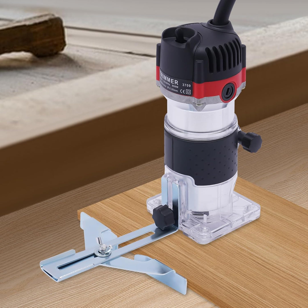 Elektrische Oberfräse 800W, Holzschneider Trim Router 220V 30000r/min Trimmfräser Aluminium für Der