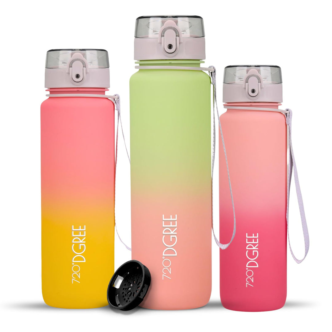 720°DGREE Trinkflasche “uberBottle“ +Sieb - 350ml, 500ml, 650ml, 1000ml, 1,5l, 2l - BPA-Frei - Wasse