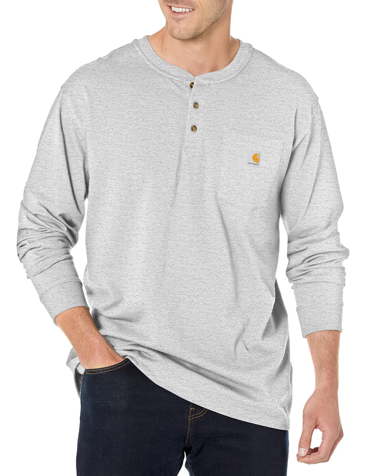 Carhartt Bekleidung K128-BLK Pocket XL Grau Meliert, XL Grau Meliert