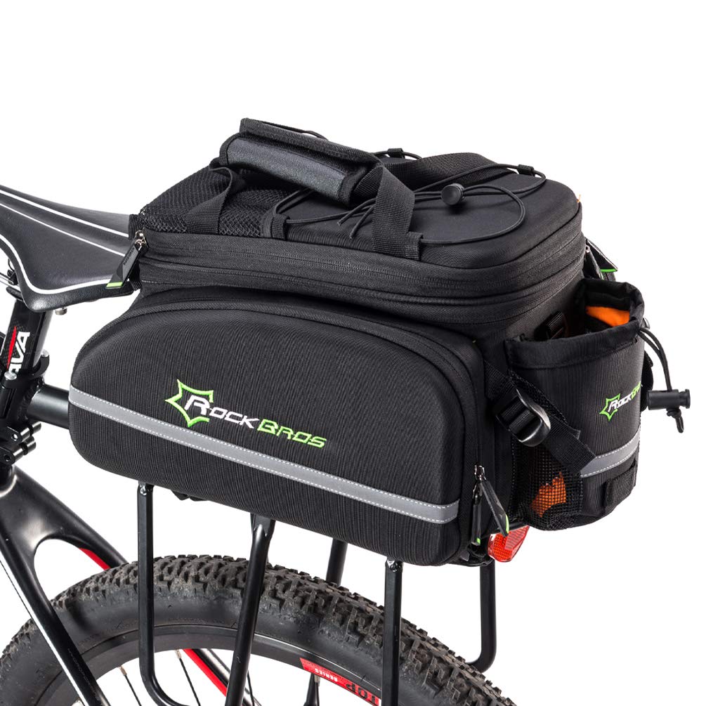 ROCKBROS Fahrrad Gepäckträgertasche wasserdichte Fahrradtasche für Gepäckträger mit Regenschutz 17-3