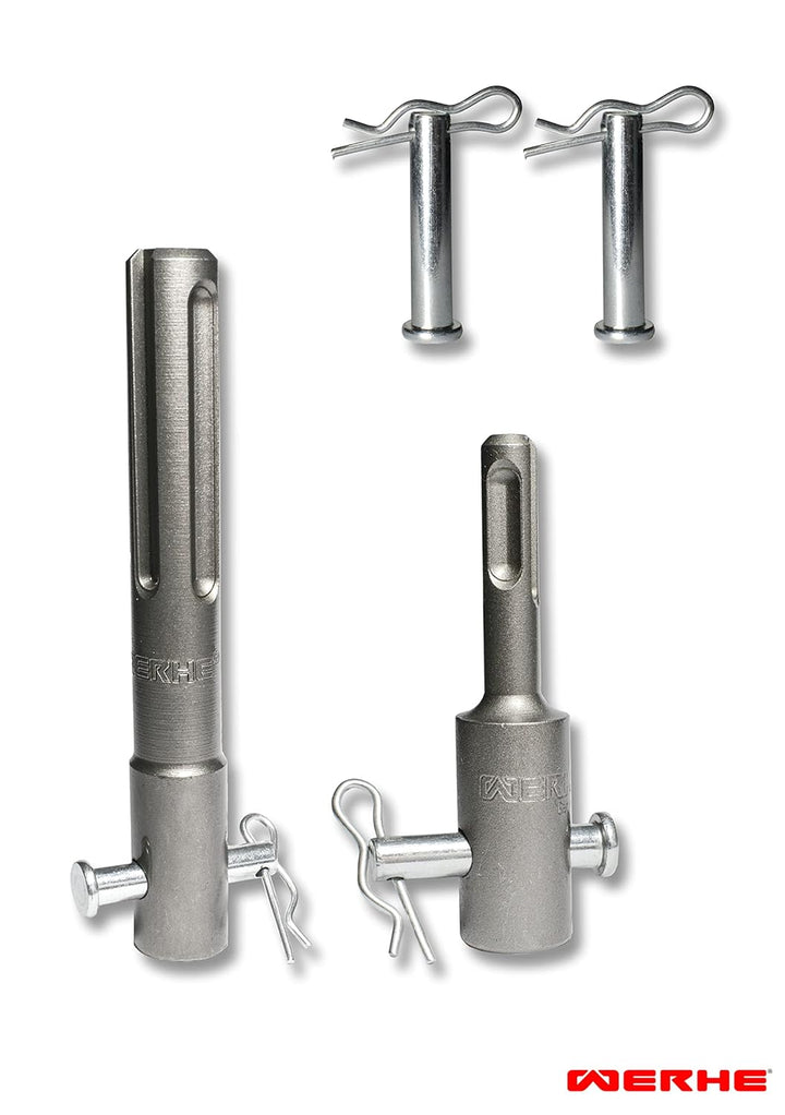 Werhe® 10 tlg. SchnellwechselBolzen für Erdbohrer. Bohrerverschluss Sicherungsbolzen mit Splint. Her