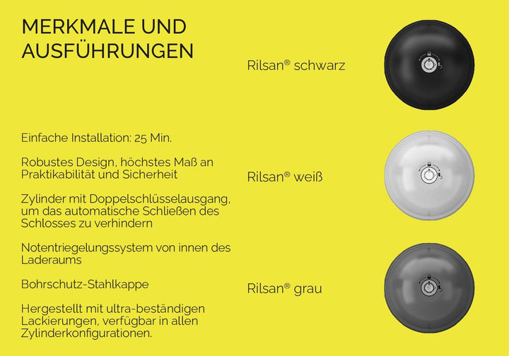 UFO MERONI SERRATURE - Ufo3 Smart Duo Sicherheitsschloss Transporter, Einbruchschutz Wohnmobil für L