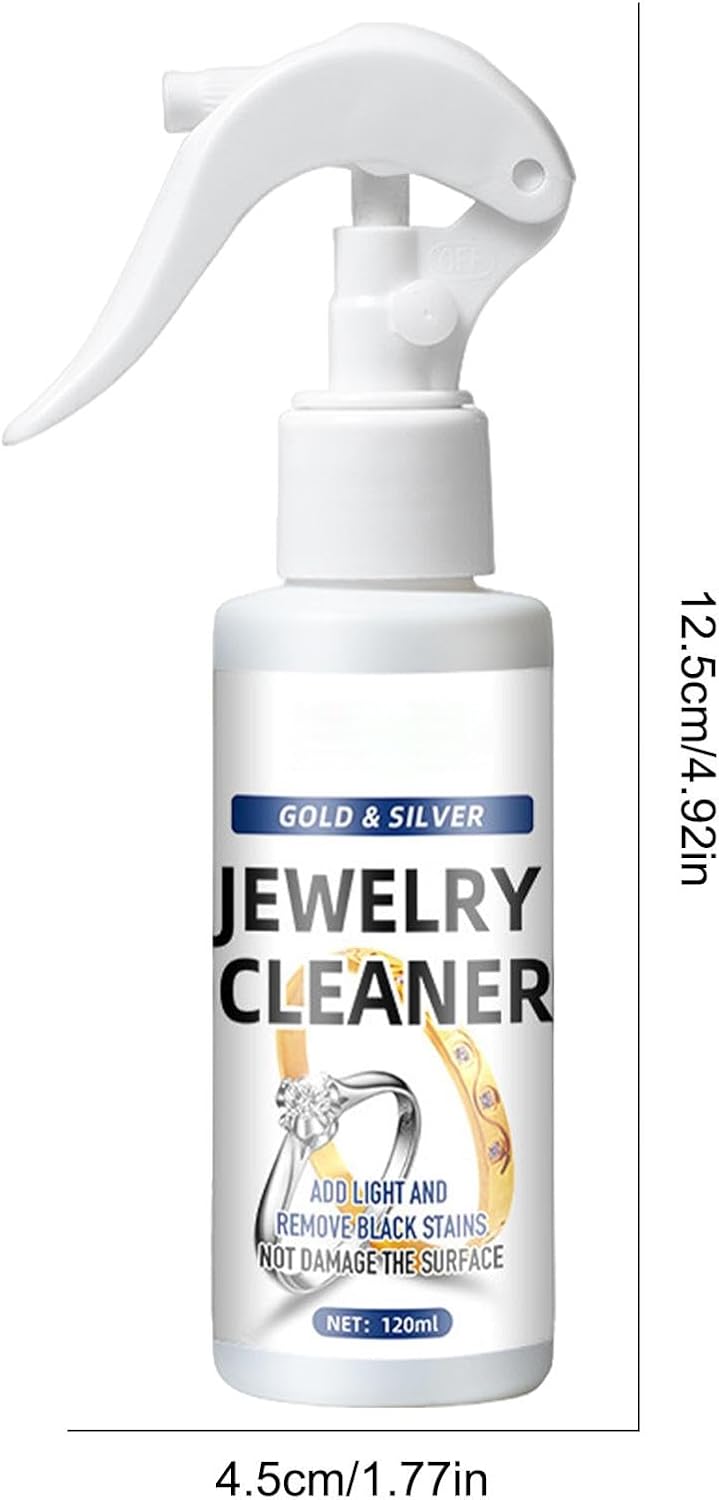 Schmuck-Reinigungsspray, 120 ml, sofortiger Anlaufentferner, schnelle Schmuckreinigerlösung, Anlaufs