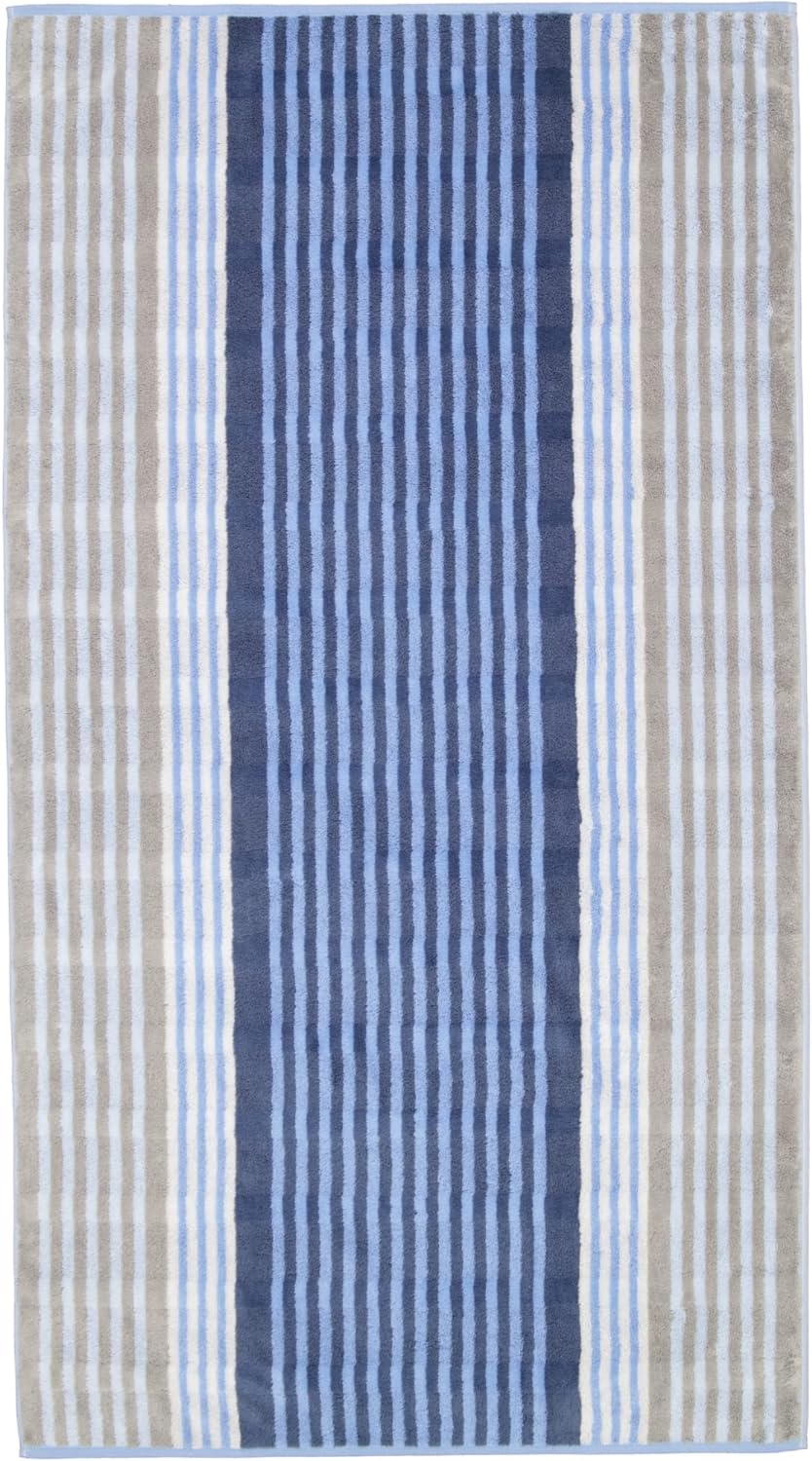 CAWÖ Home Handtücher Noblesse Harmony Streifen 1085 Sky - 17 Duschtuch 80x160 cm, Duschtuch 80x160 c