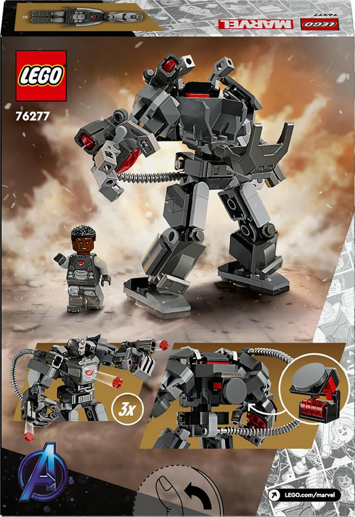 LEGO | Marvel War Machine Mech - Superhelden Spielzeug mit 3 Shootern für Kinder - Legendäre Actionf