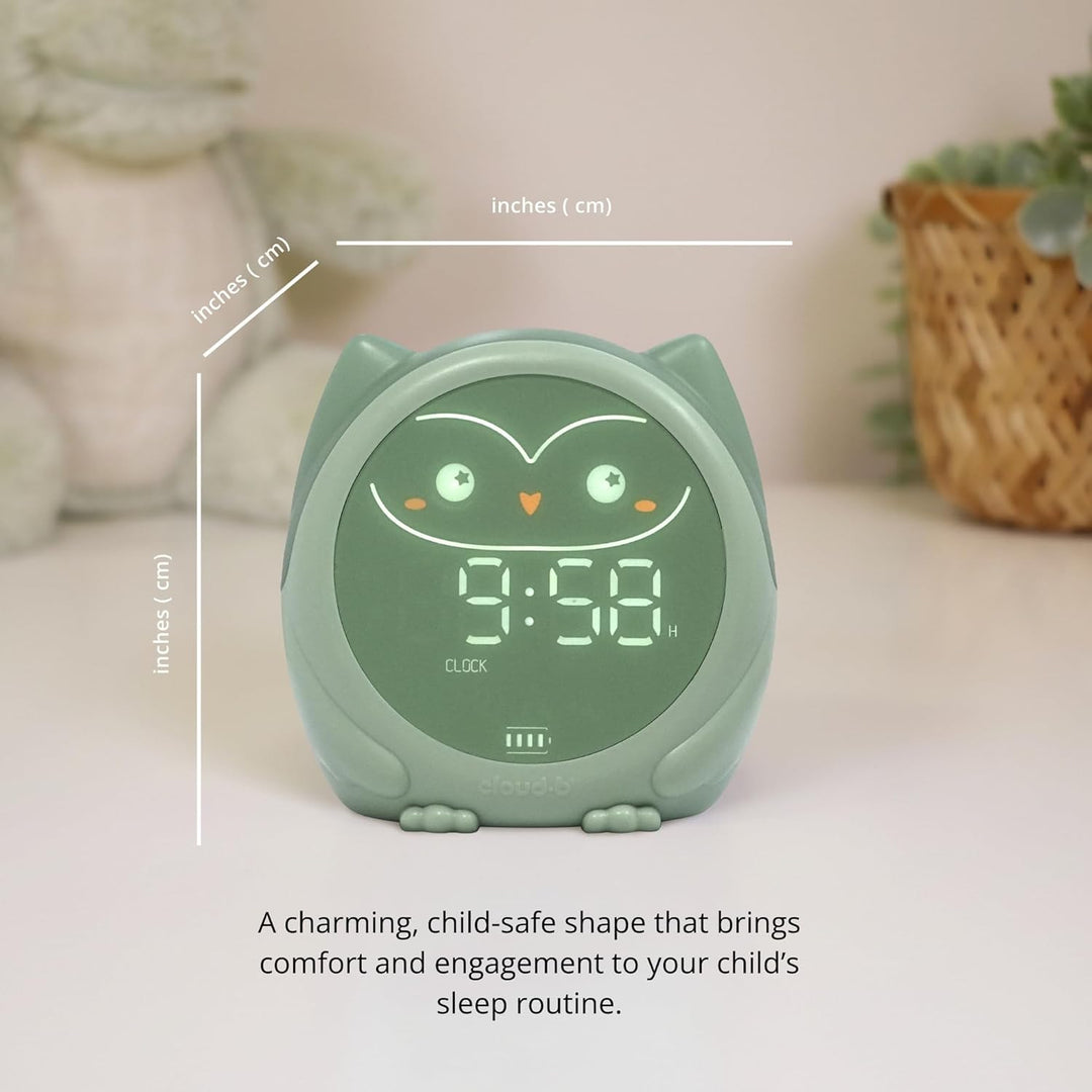 Cloud b Owlie Der Magische Schlaftrainer und Wecker | Schlaftrainings-Uhr für Kinder | 3 Lichtmodi |