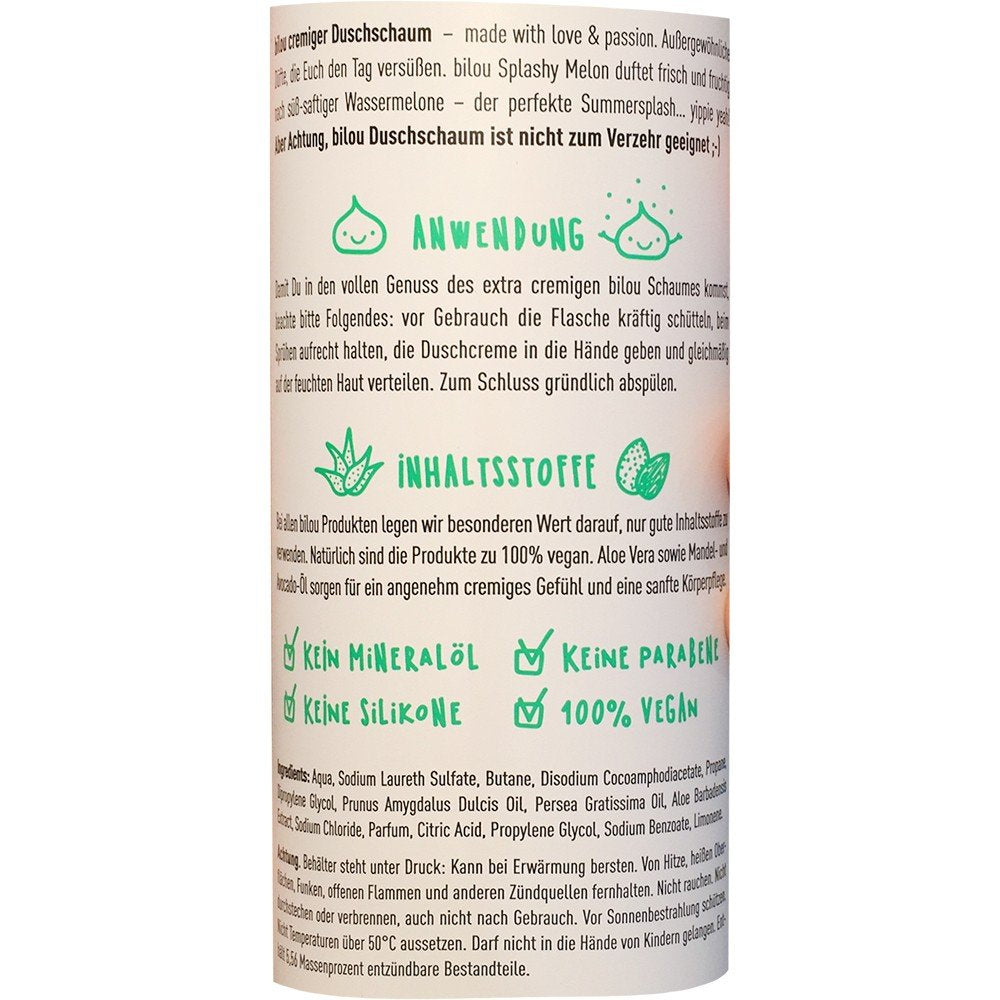 bilou Duschschaum Splashy Melon (200ml Flasche)