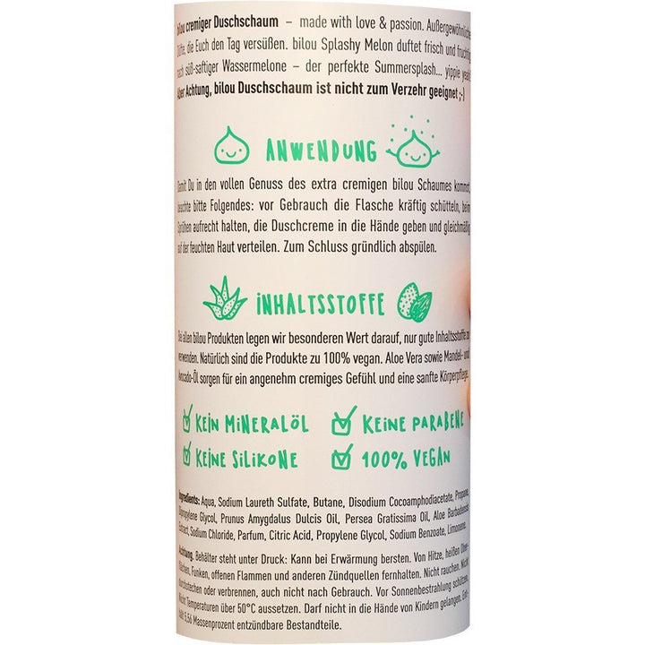 bilou Duschschaum Splashy Melon (200ml Flasche)